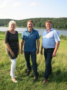 Bürgermeisterkandidaten v.l.n.r. Silvia Selka, Ulf Riek und Dirk Meyer